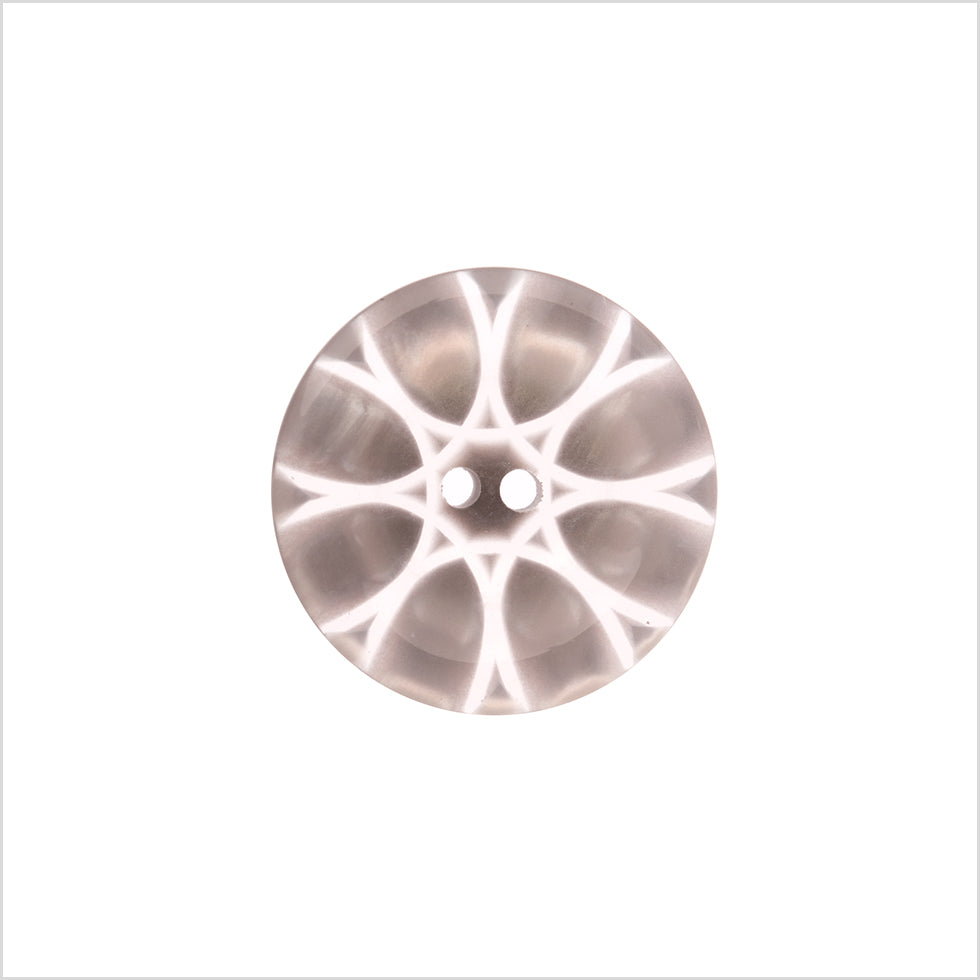 Italian Gray Abstract Semi-Clear 2-Hole Plastic Button - 28L/18mm - Joann Fabrics