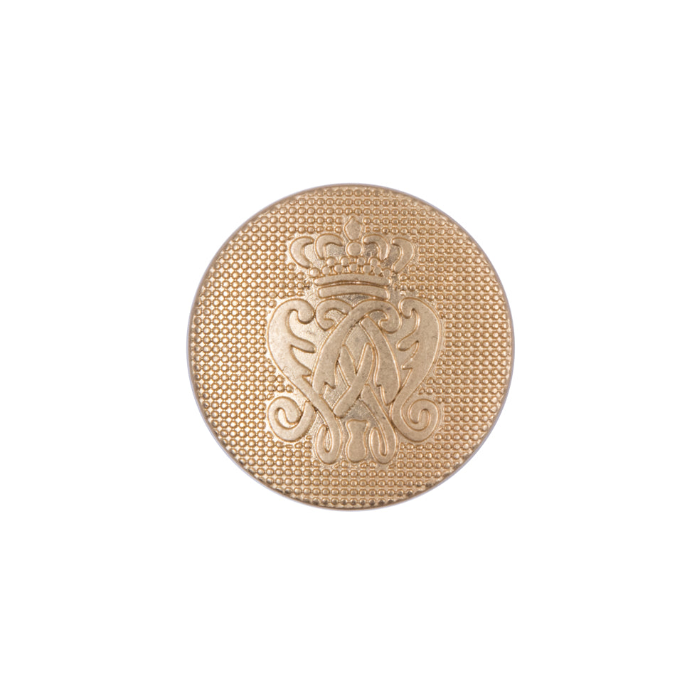 Gold Italian Crest Zamac Button - 32L/20mm - Joann Fabrics
