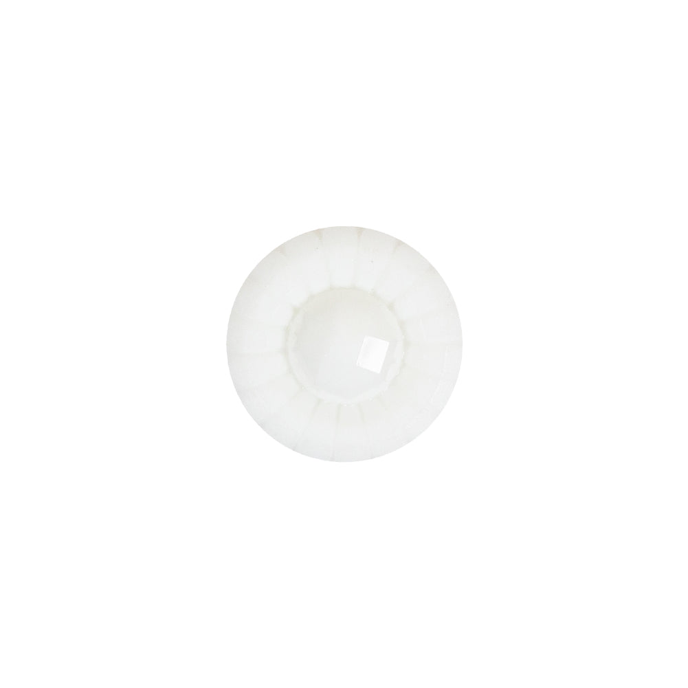 Italian White Faceted Center Floral Molded Shank Back Plastic Button - 20L/12.5mm - Joann Fabrics