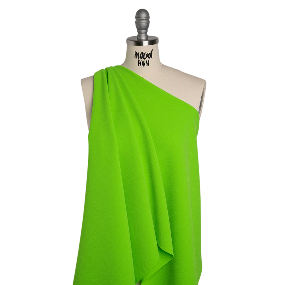 Stretch Polyester Crepe by Alex Perry - Apple Green - Designer Deadstock - Joann Fabrics