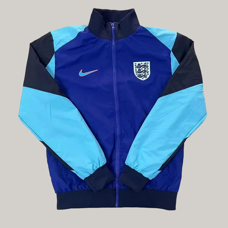2025 England Windbreaker Blue Soccer Jersey 1:1 Thai Quality
