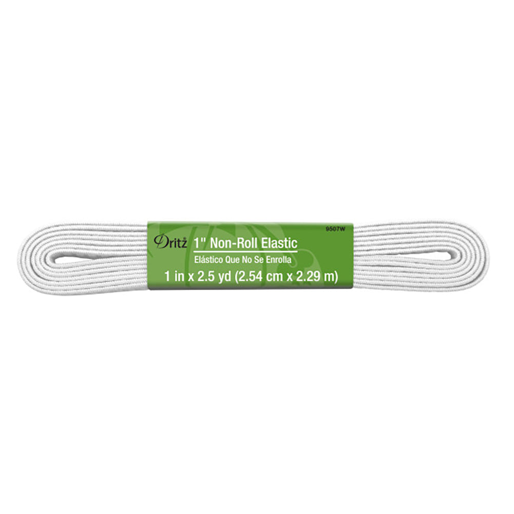 Dritz Non-Roll Elastic - White - 1