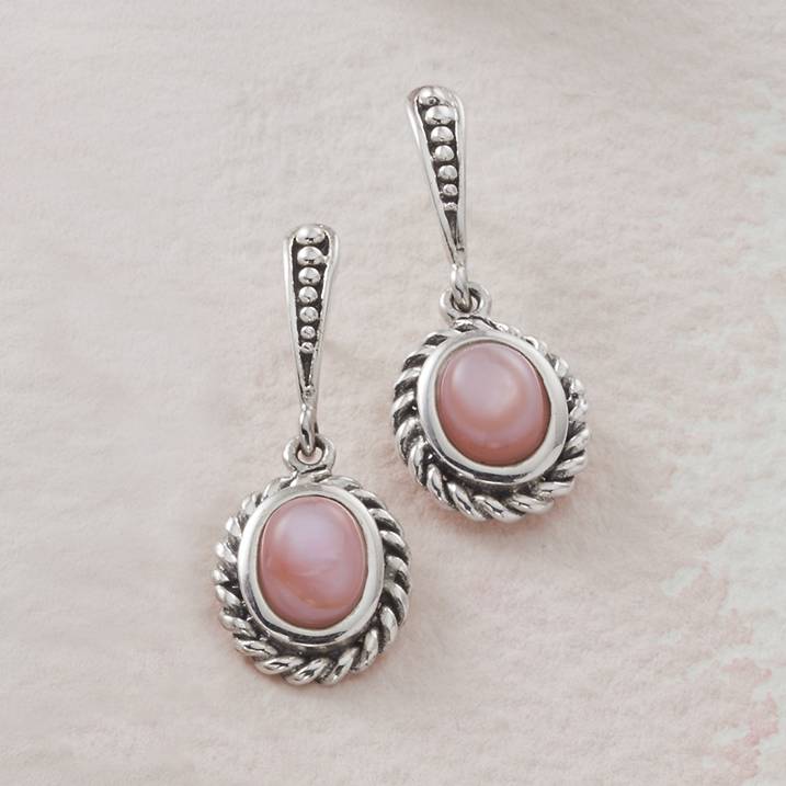 Pink Mother-of-Pearl Earrings - Northstyle Catalog