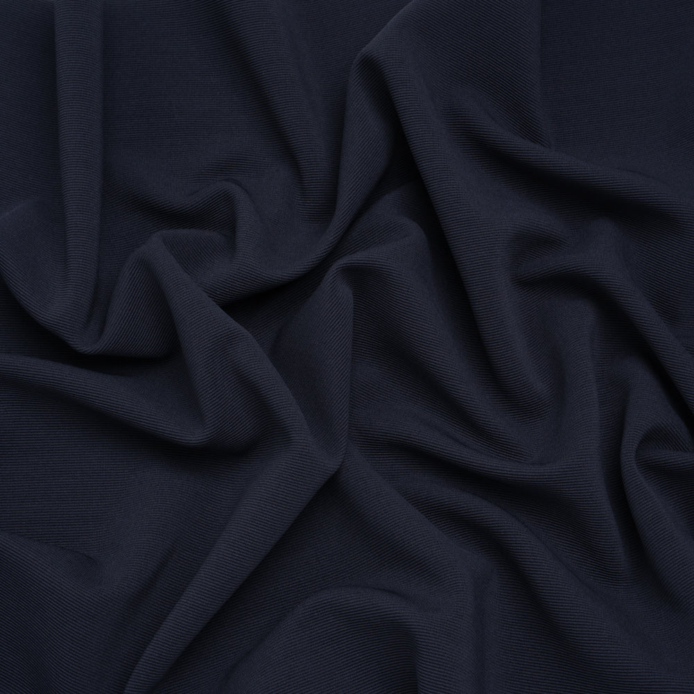 Stretch Polyester Ottoman Knit - Navy Blazer - Designer Deadstock - Joann Fabrics