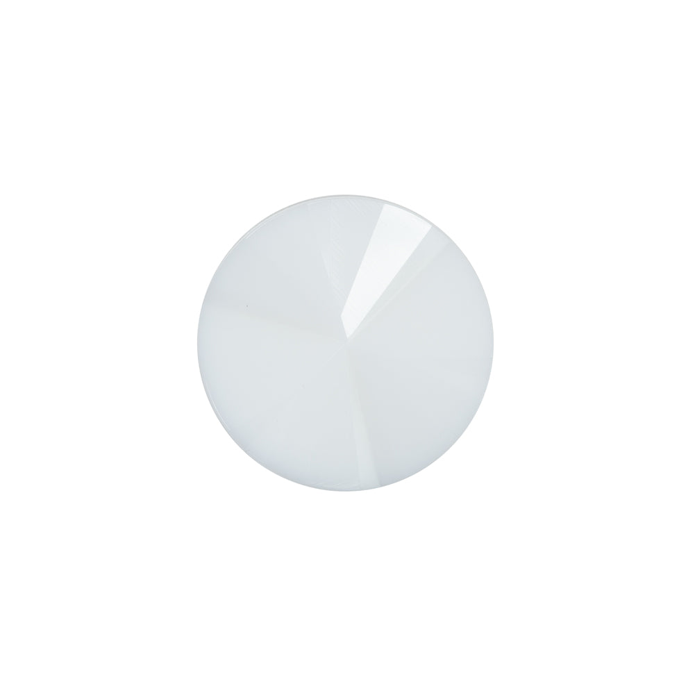 Italian White Plastic Shank Back Button - 28L/18mm - Joann Fabrics