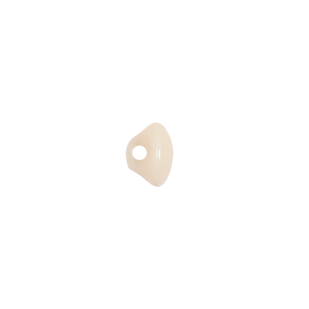 European Beige Half Domed Self Back Glass Button - 14L/9mm - Joann Fabrics