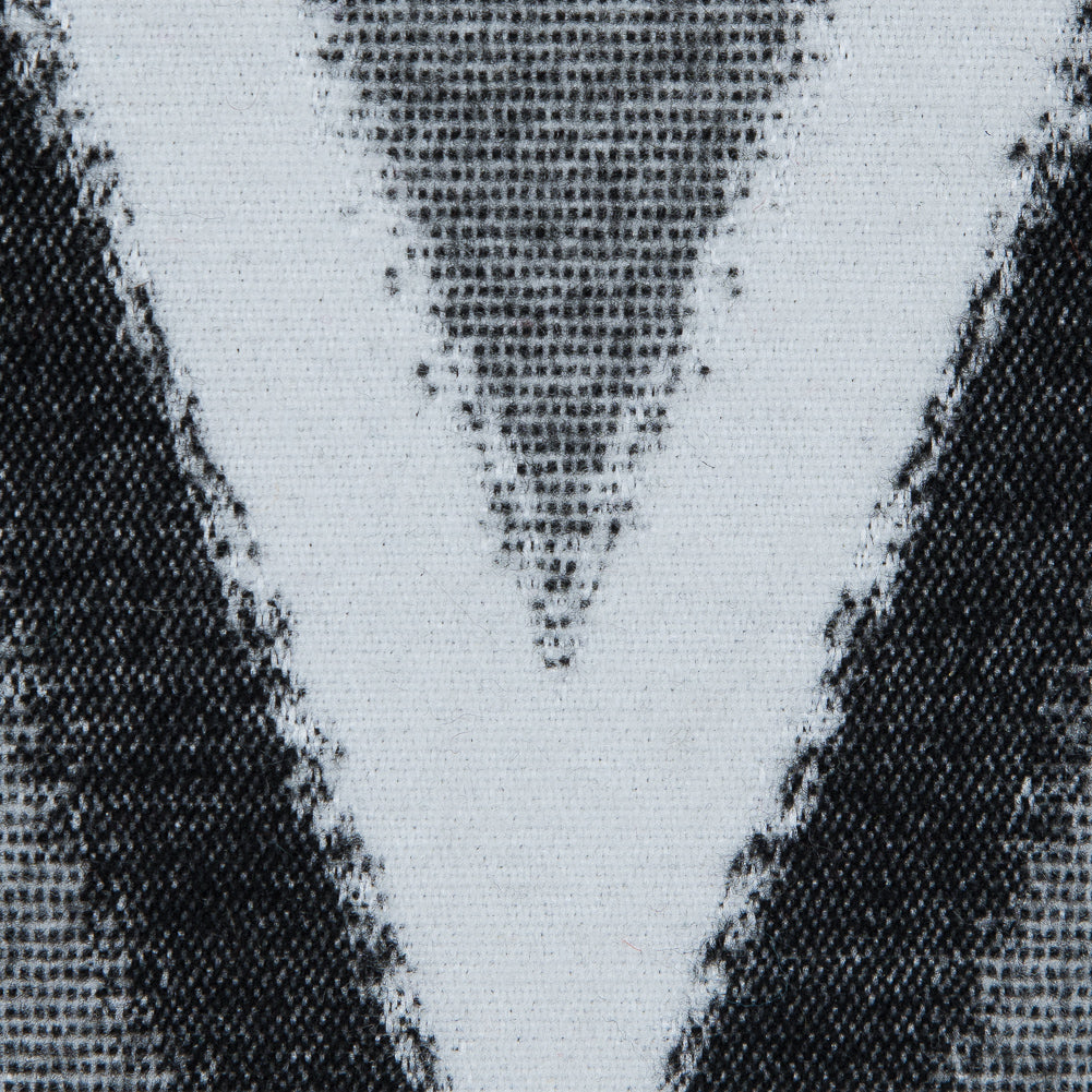 Italian Black, Gray and White Zig Zag Brushed Woven - Joann Fabrics