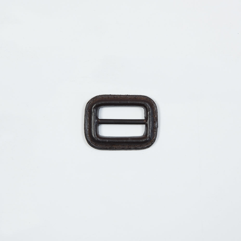 Antique Brown Leather Buckle - 1.5