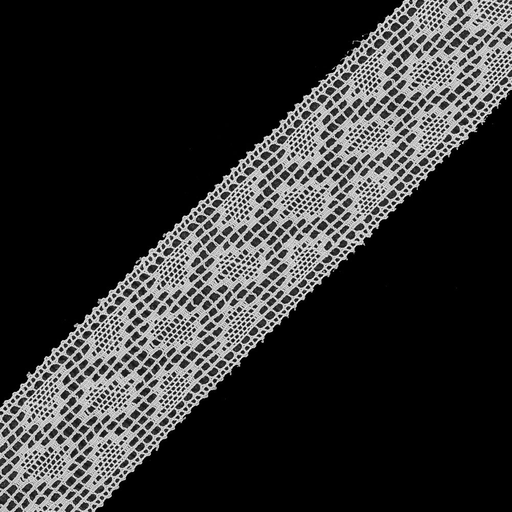 White European Cotton Crochet Lace Trim - 1