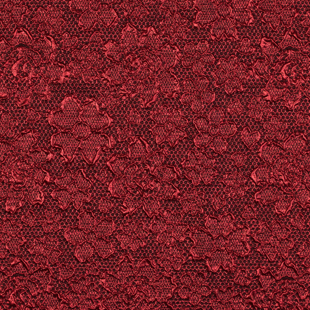 Red Luxury Floral Metallic Brocade - Joann Fabrics