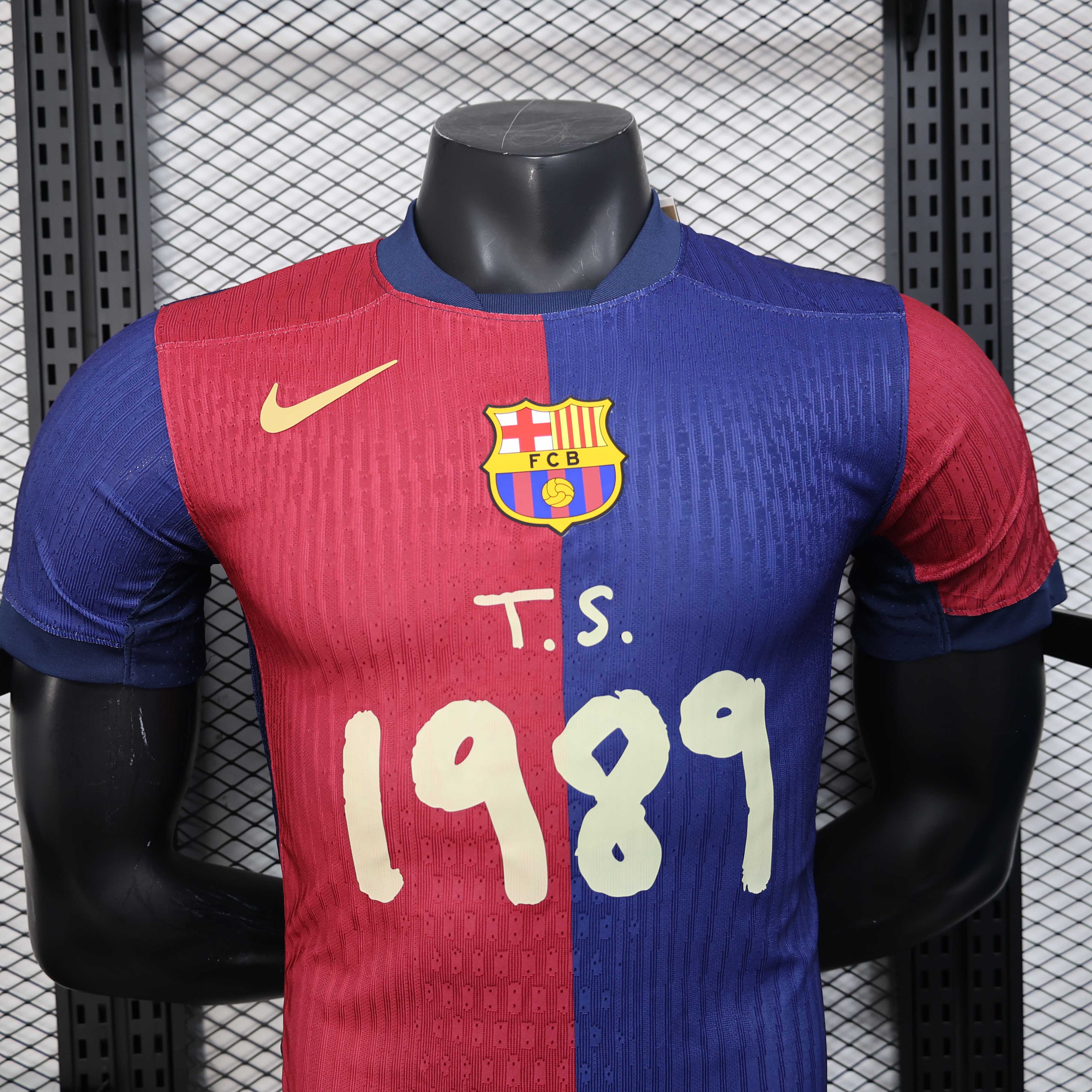 2025/2026 Player Version Barcelona Home 1989 Advertise Football Jersey 1:1 Thai Quality