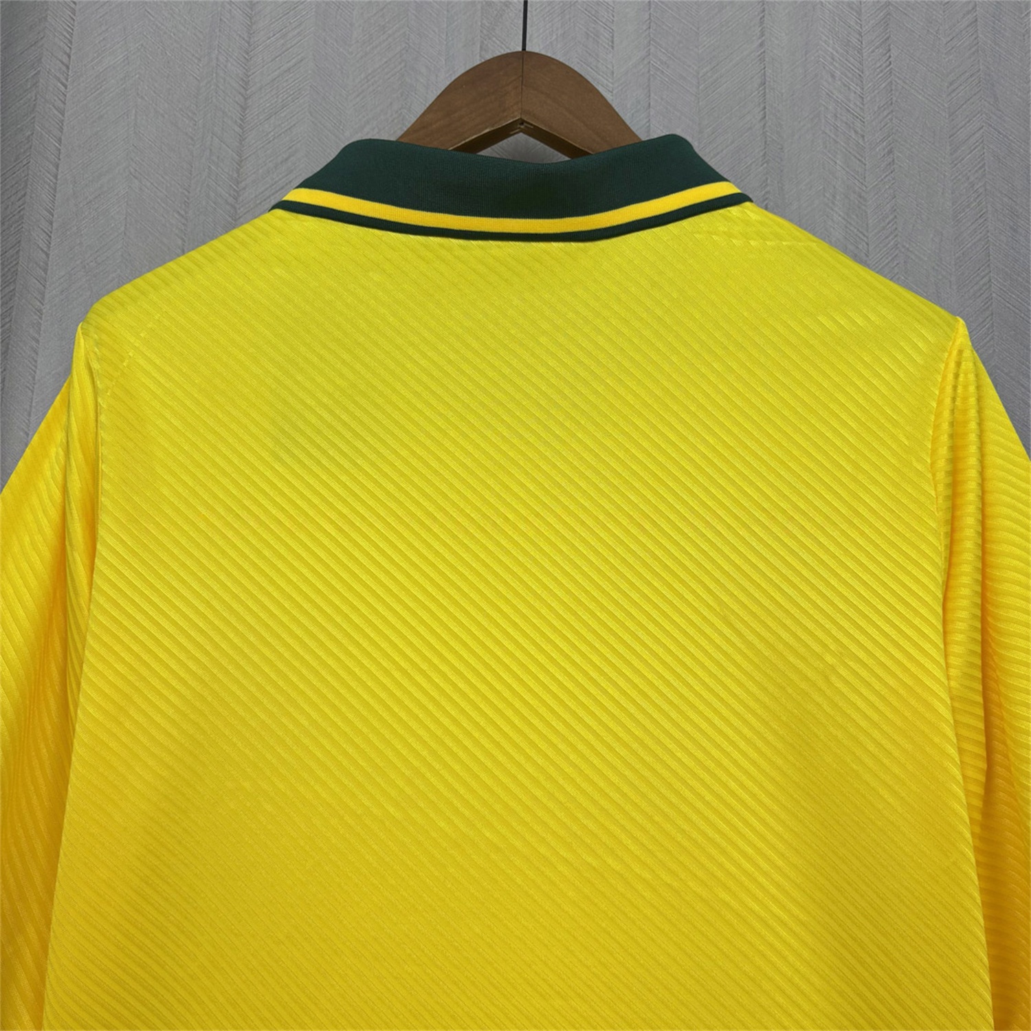 Retro Brazil 1994 Home Long Sleeves Jersey - Fans Version - UnitedFutballJersey