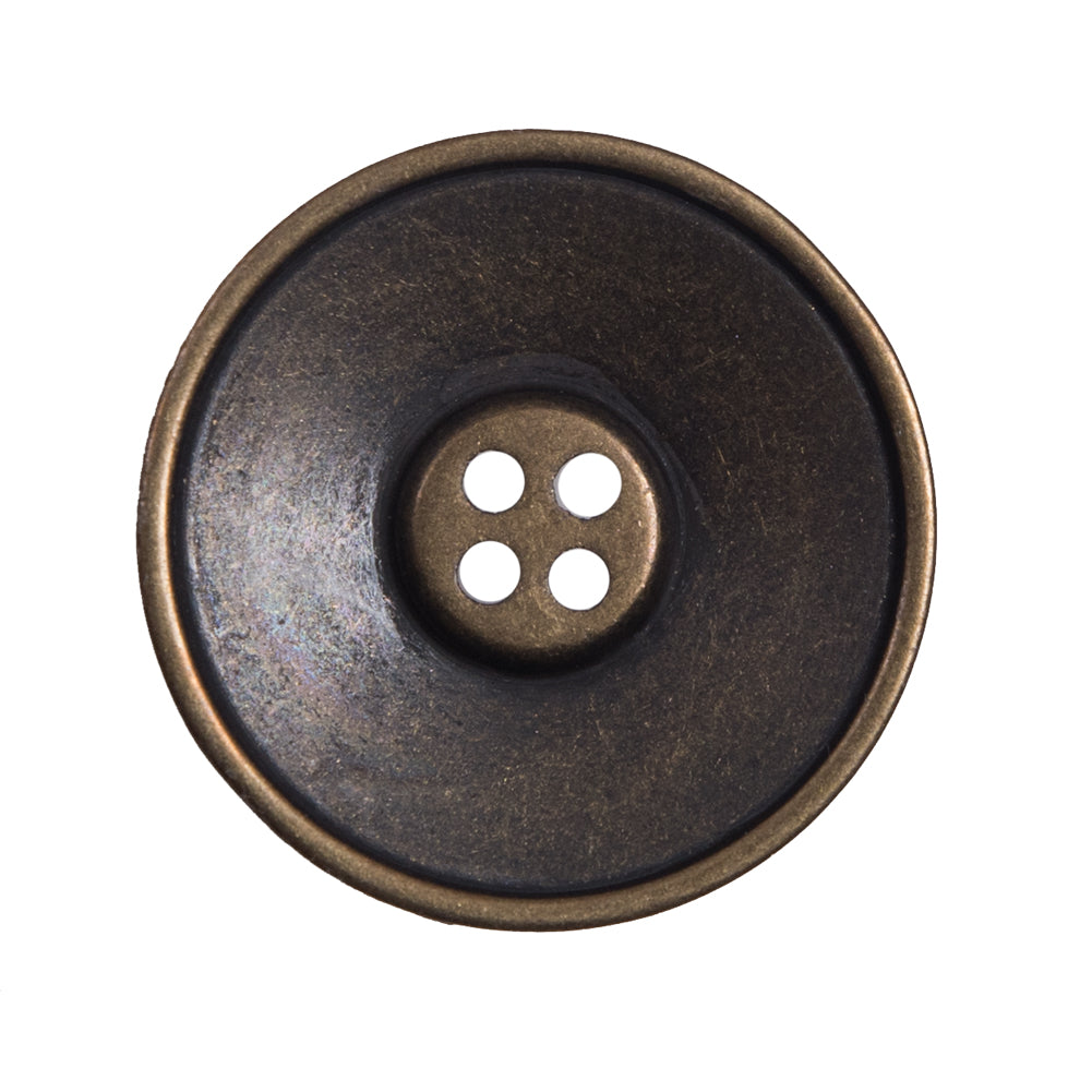 Italian Antique Gold 4-Hole Metal Button - 44L/28mm - Joann Fabrics