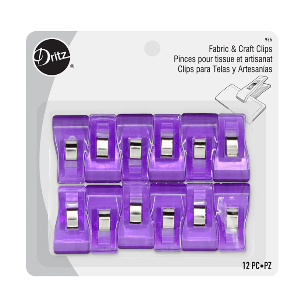 Dritz Fabric Clips - Purple - 12ct - Joann Fabrics