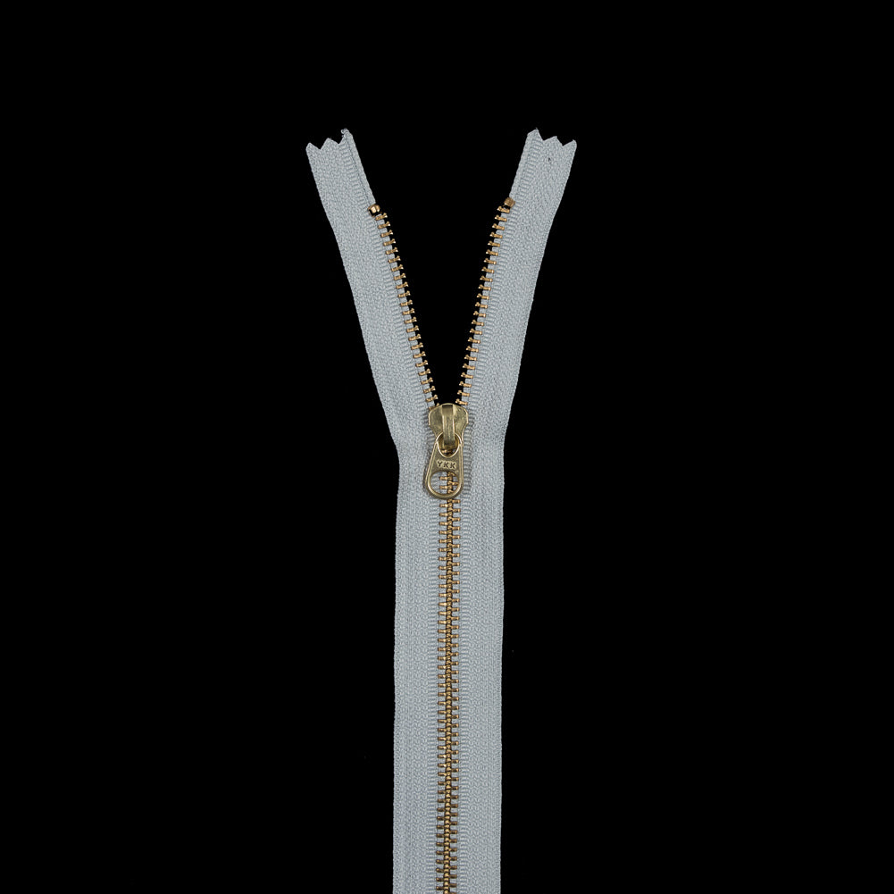 Metal Closed Bottom Zipper with Gold Teeth 9