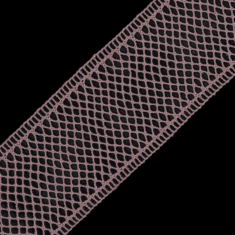 Dusty Rose European Cotton Crochet Trim - 1.5