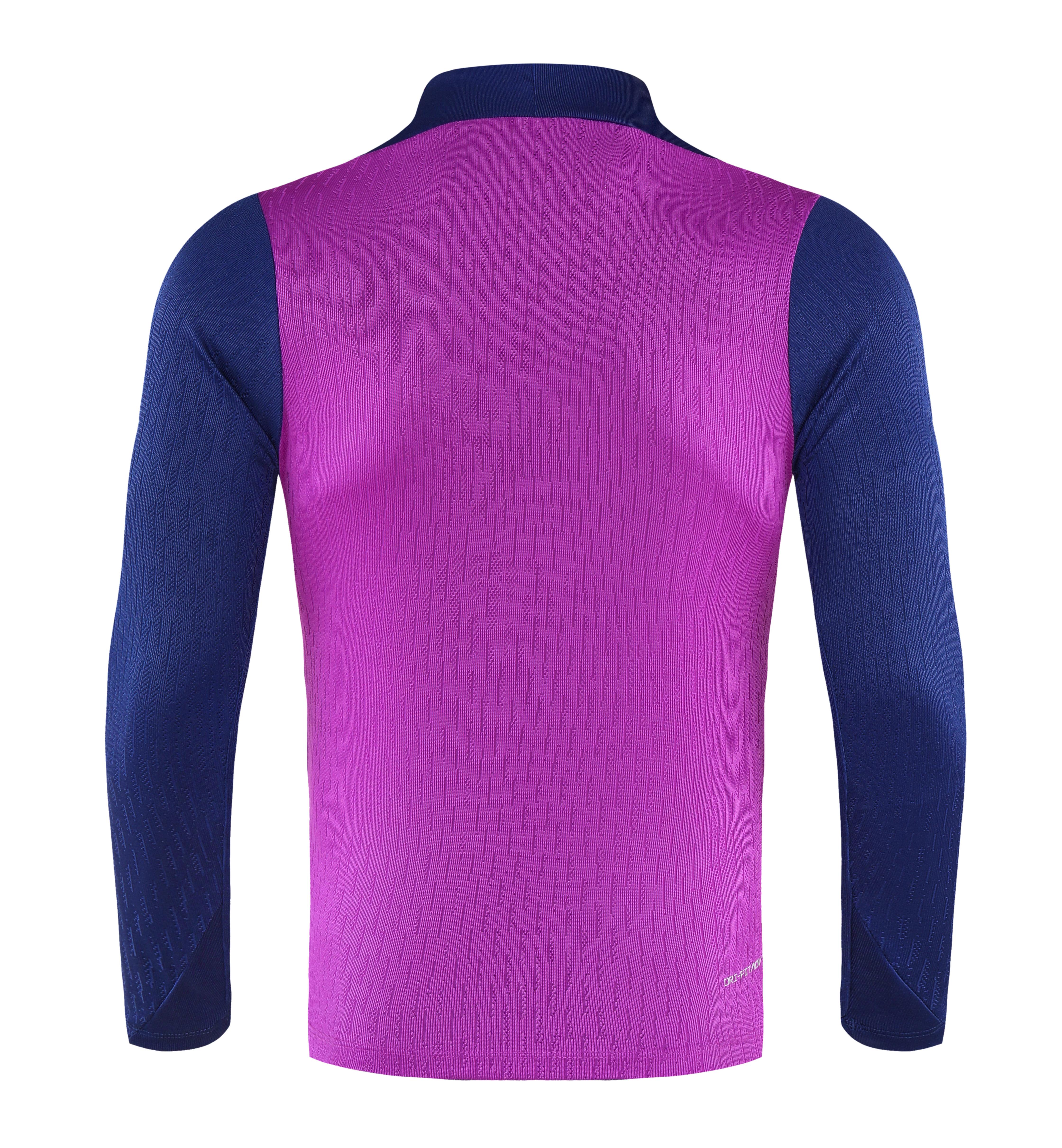 2025/2026 Barcelona Purple Half-Pull Training Suit Jersey Set 1:1 Thai Quality