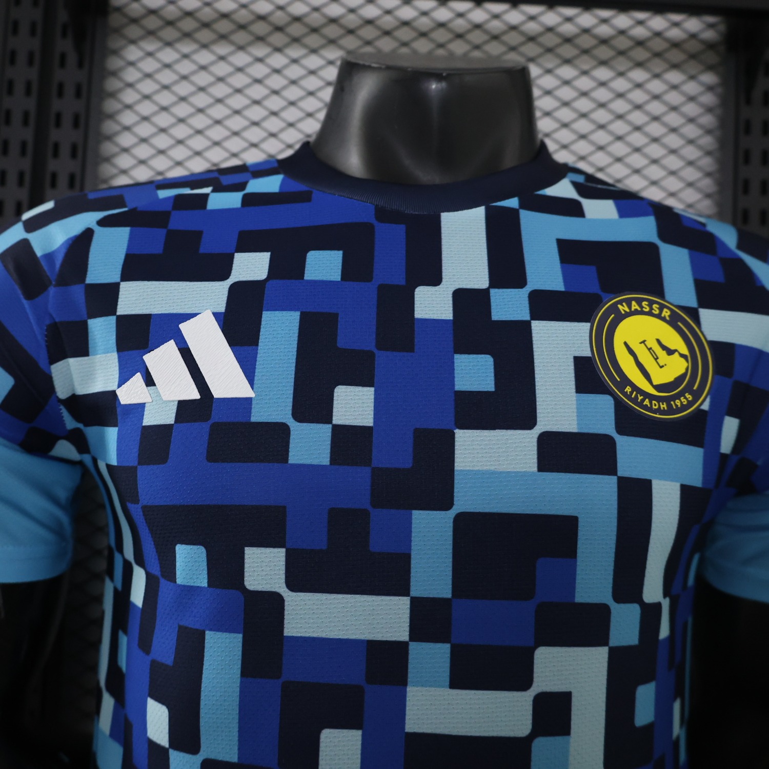 Al Nassr Riyadh Victory 26-27 Blue Pre-Match Training Jersey - Player Version - UnitedFutballJersey