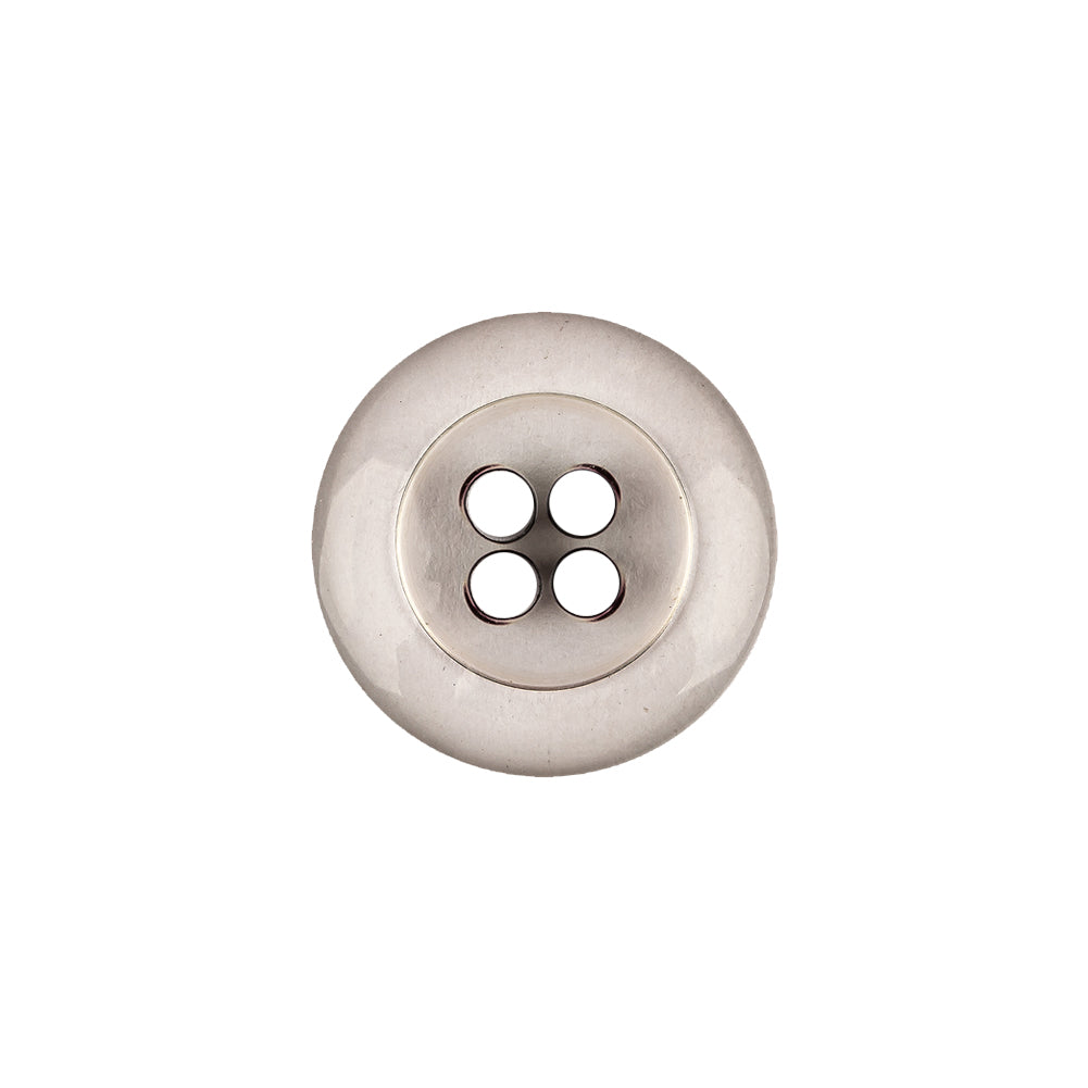 Italian Transparent and Black 4-Hole Tire Rimmed Jacket Button - 28L/18mm - Joann Fabrics