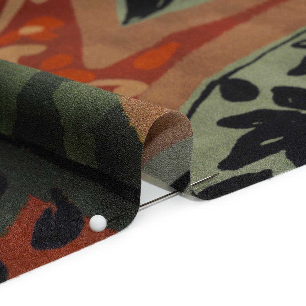 Mood Exclusive Rust Vine Time Lightweight Recycled Polyester Crepe - Joann Fabrics