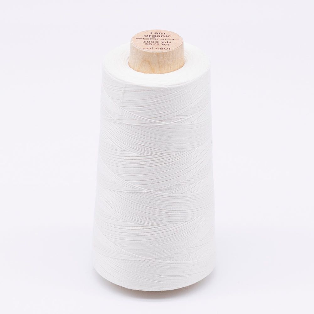 SCANFIL® 30wt Organic Pima Cotton Thread 3000 yd Cone - 4801 Coconut Milk - Joann Fabrics