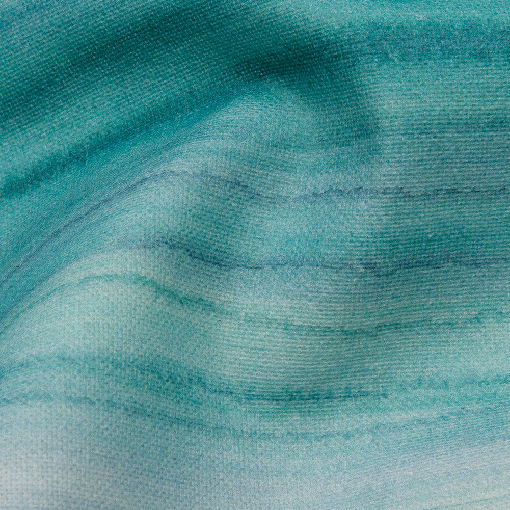 Cotton Canvas Print - Verdigris Painterly Stripes - British Imported - Joann Fabrics