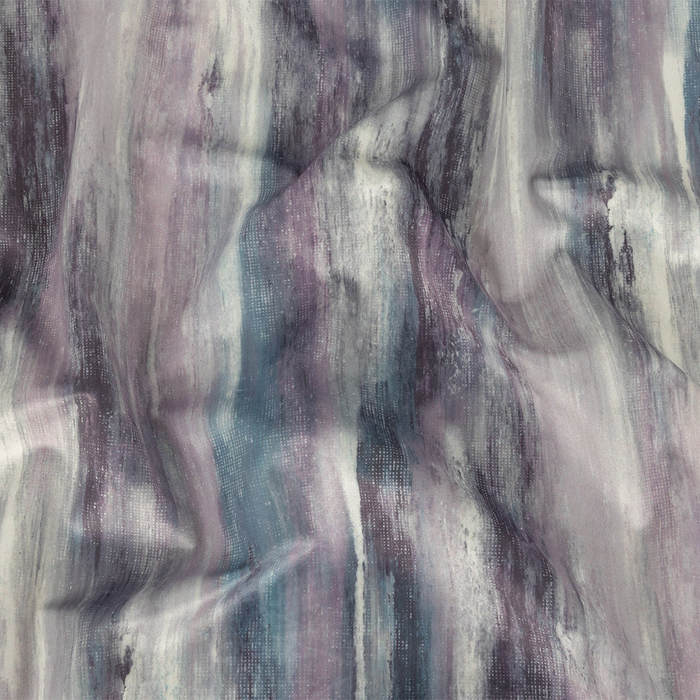 Polyester Knit Microvelvet Print - Mist Brushstrokes - British Imported - Joann Fabrics
