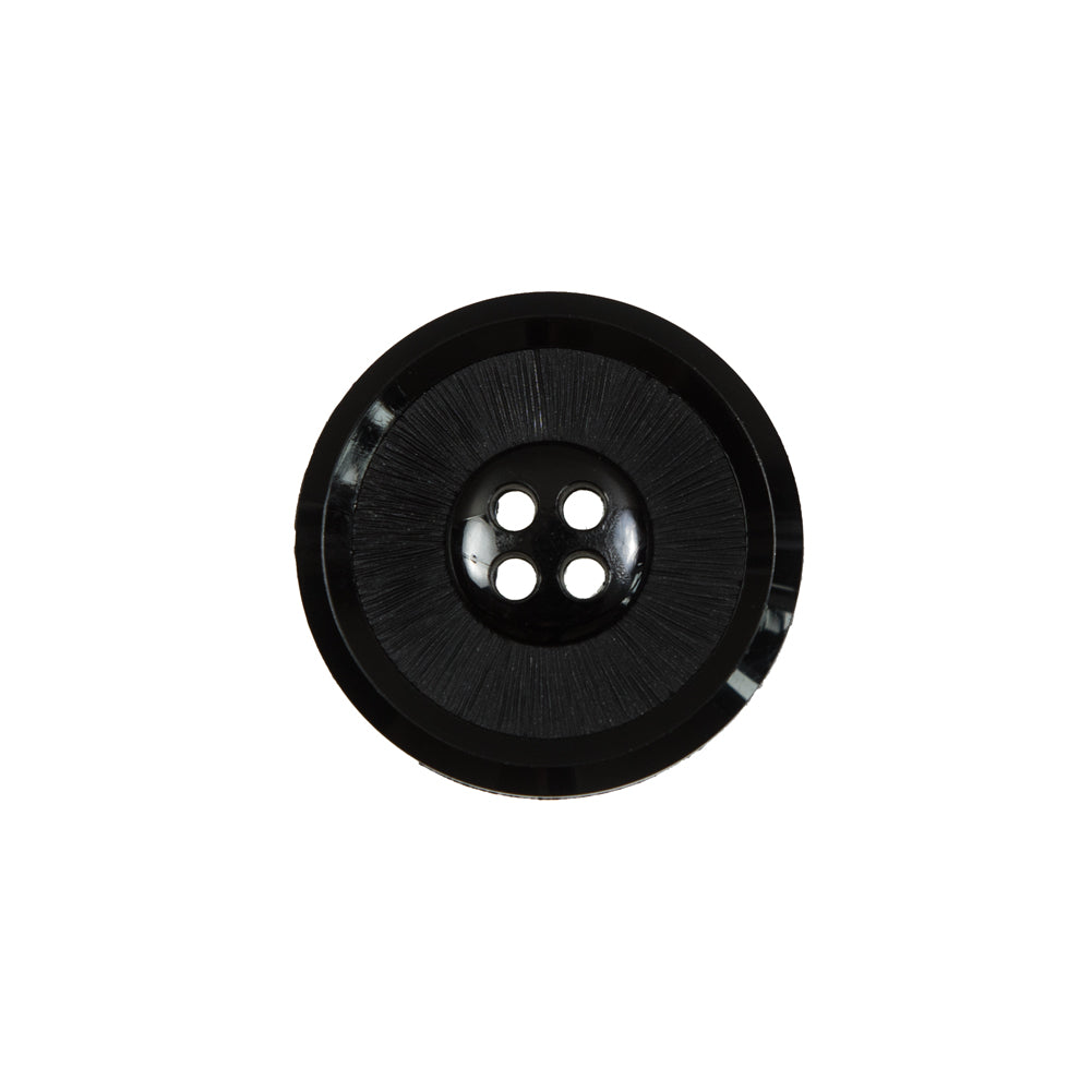 Italian Black Plastic 4-Hole Button - 32L/20mm - Joann Fabrics