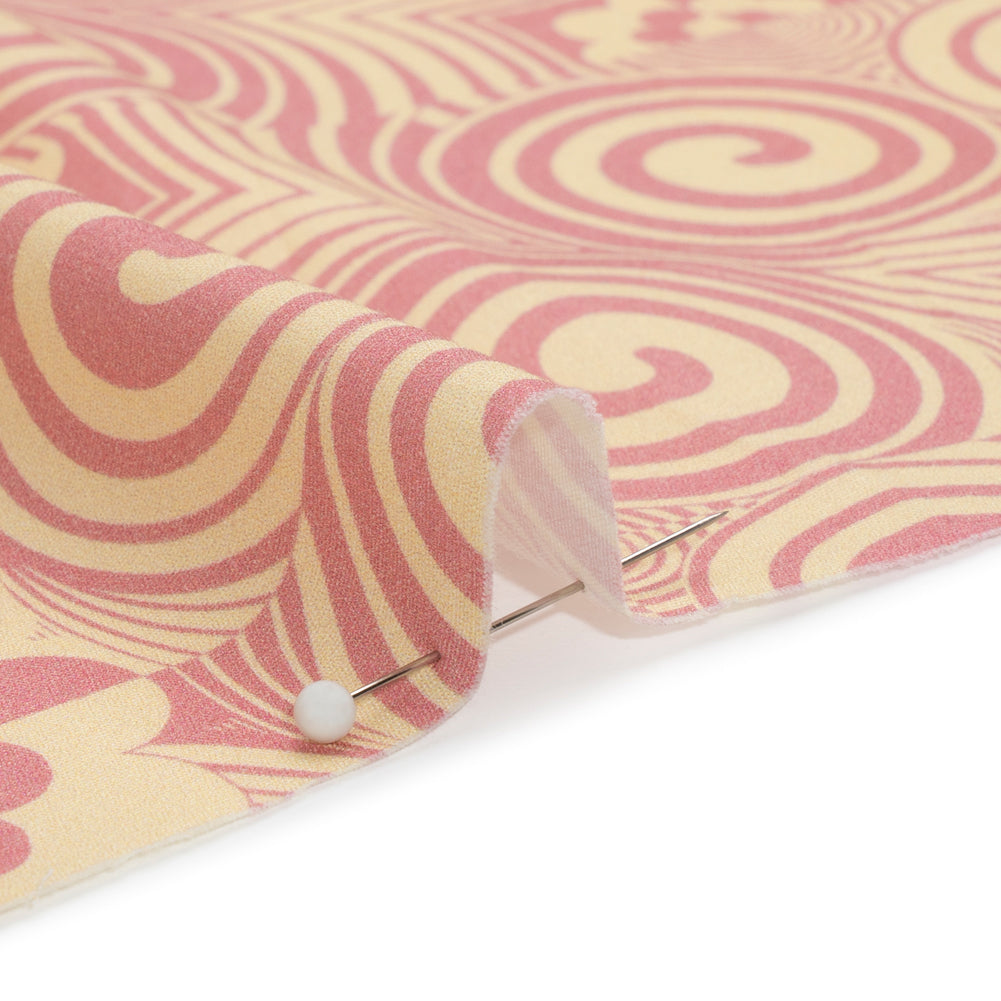 Mood Exclusive Pink Artsy Aesthetic Stretch Cotton Poplin - Joann Fabrics