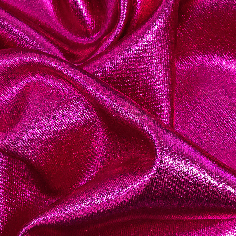 Curitiba Fuchsia All-Over Foil Faux Leather Spandex - Joann Fabrics