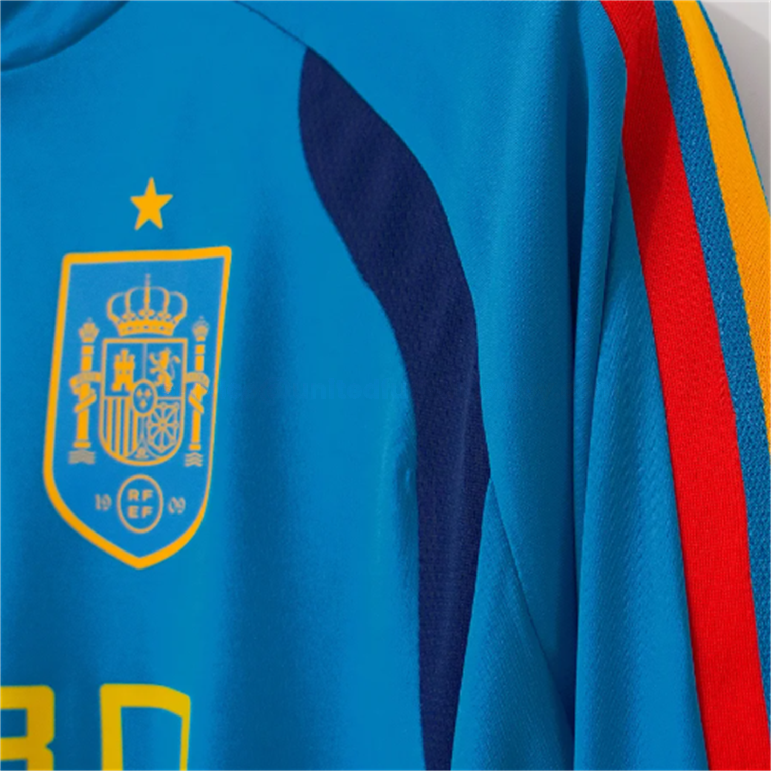 Spain 2026 Blue Long Sleeves Training Jersey - Fans Version - UnitedFutballJersey