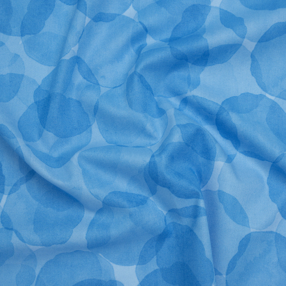 Printed Quilting Cotton by Patrick Lose for Northcott - Blue Curac?ao Juicy Watercolor Circles - Tonal Trios Collection - Joann Fabrics