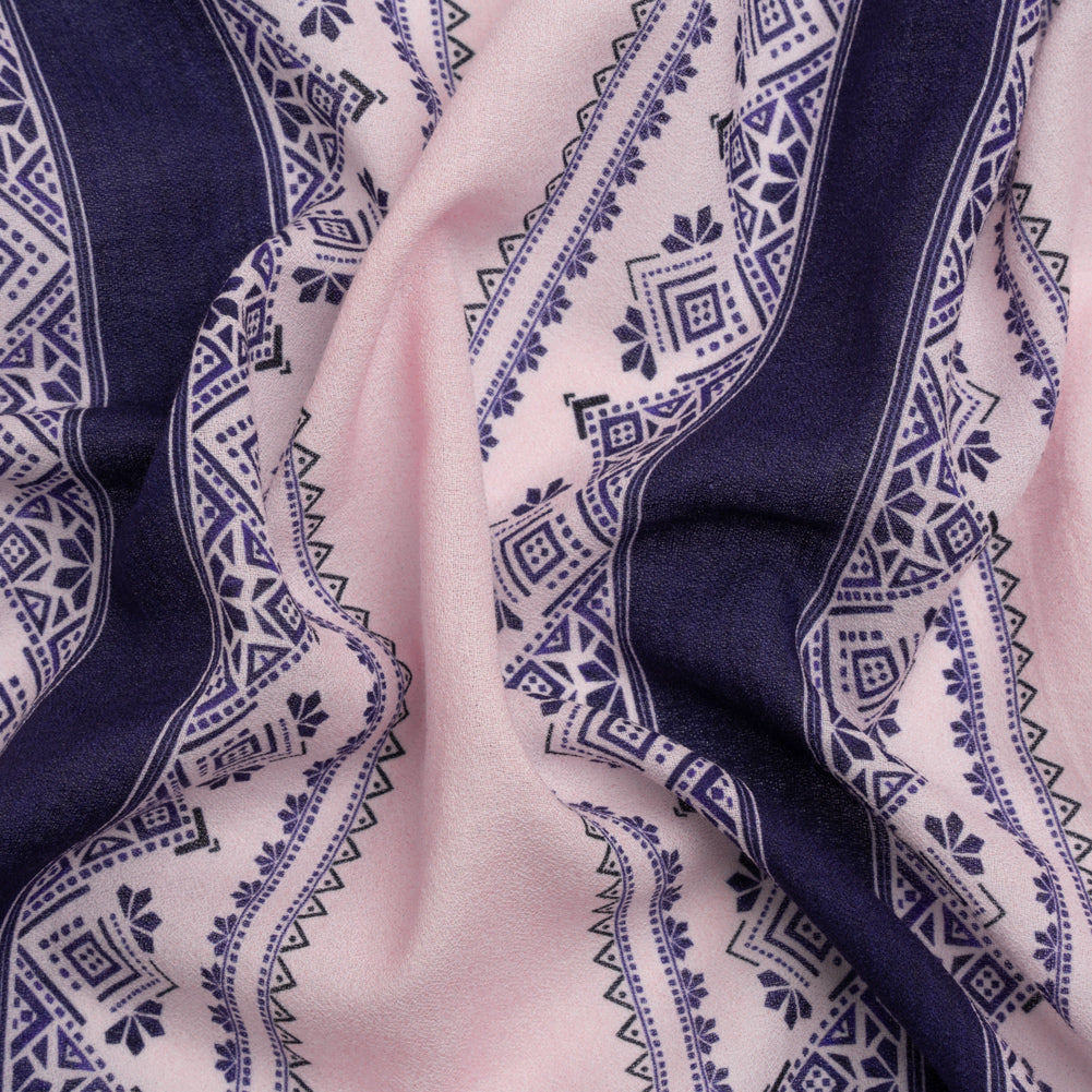 Mood Exclusive Purple Feel the Vibe Cotton Crepe - Joann Fabrics