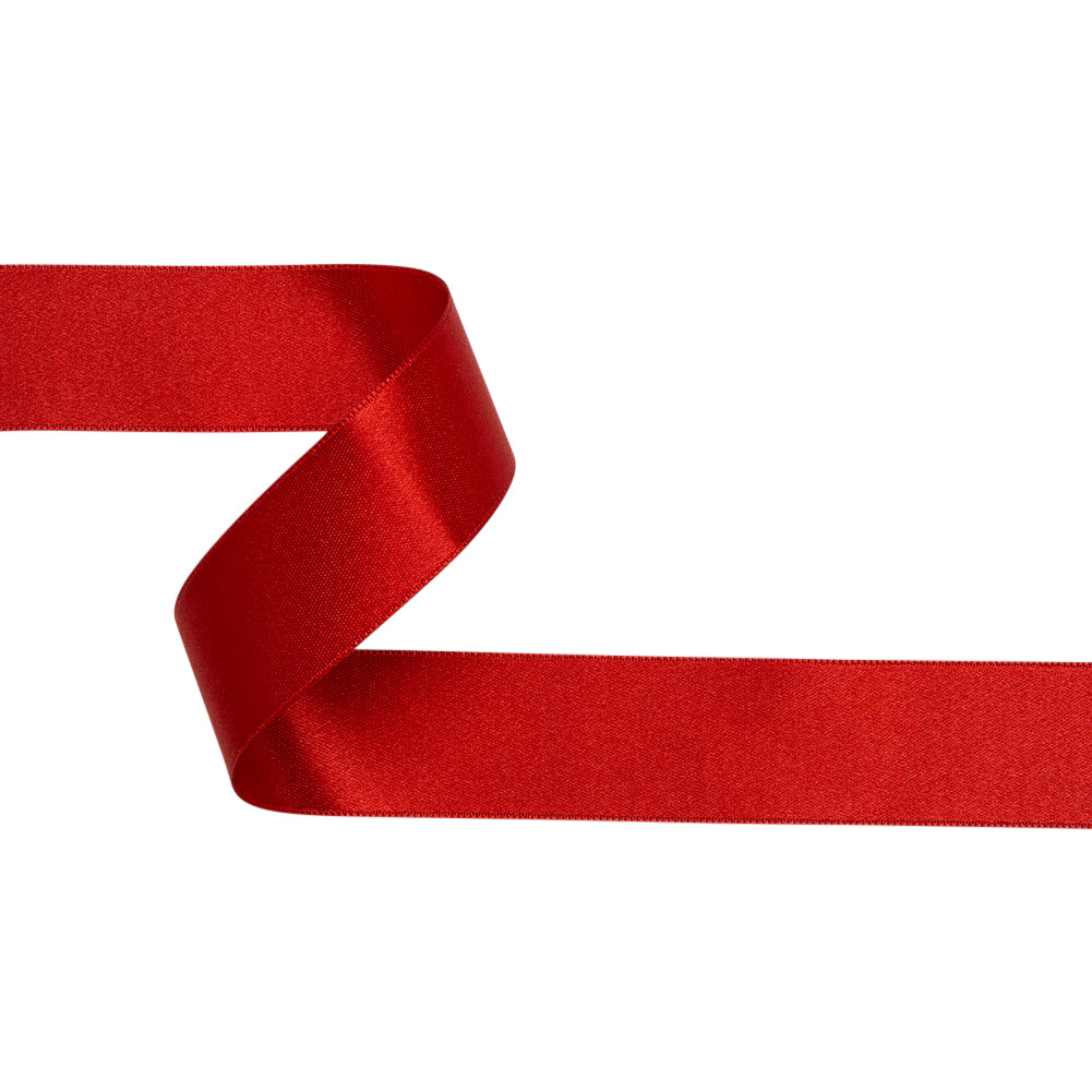 Garnet Double Face French Satin Ribbon - 1