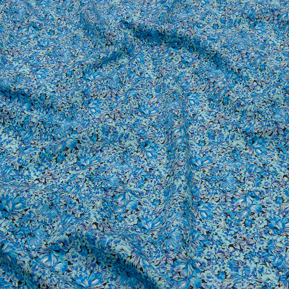 Cotton Poplin - Blue Floral - Titania's Dream Print - Mood Exclusive Secret Garden Collection - Joann Fabrics