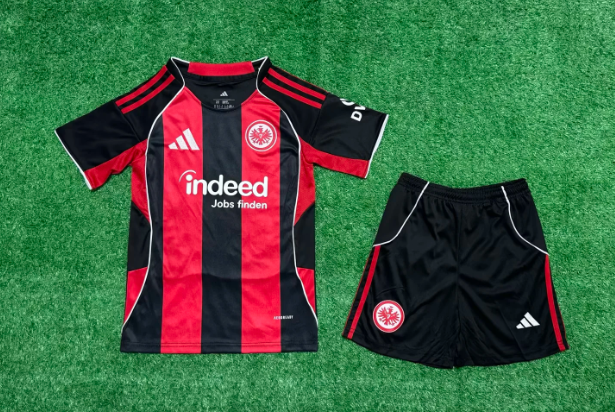 2025/2026 Frankfurt Home Football Jersey 1:1 Thai Quality Kids Size