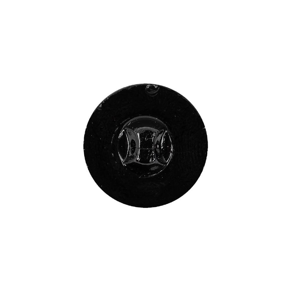 Black Glass Button - 28L/18mm - Joann Fabrics