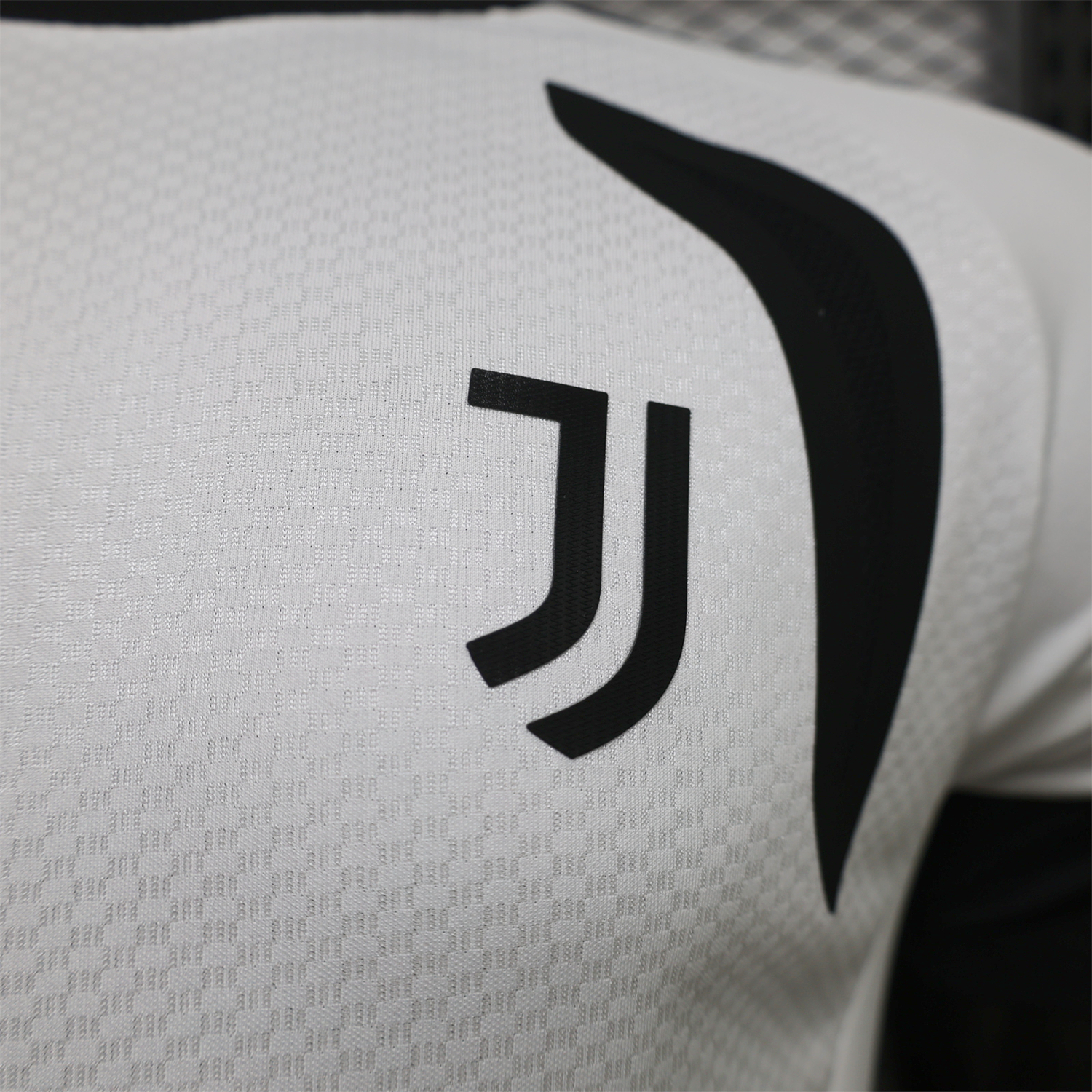 Juventus 26-27 Black Sleeves White Training Jersey - Player Version - UnitedFutballJersey
