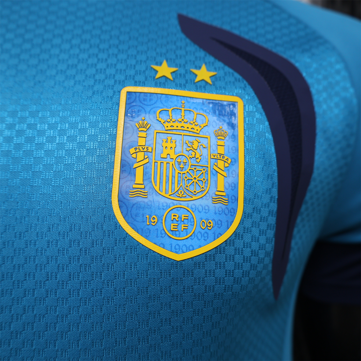 Spain 2026 Light Blue Black Training Jersey - Player Version - UnitedFutballJersey