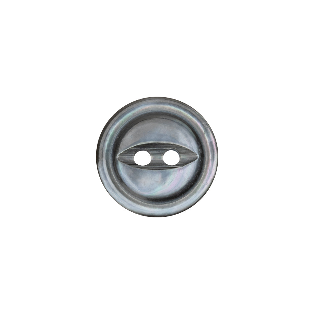 Smoke Iridescent Fisheye 2-Hole Mother of Pearl Button - 24L/15mm - Joann Fabrics