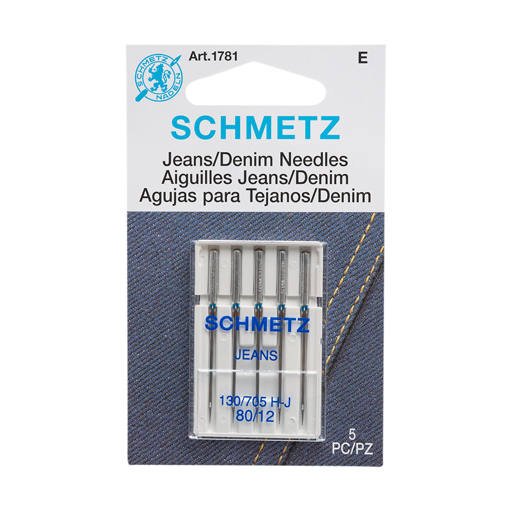 Schmetz Denim/Jeans Machine Needles - 80/12 - 5 ct - Joann Fabrics