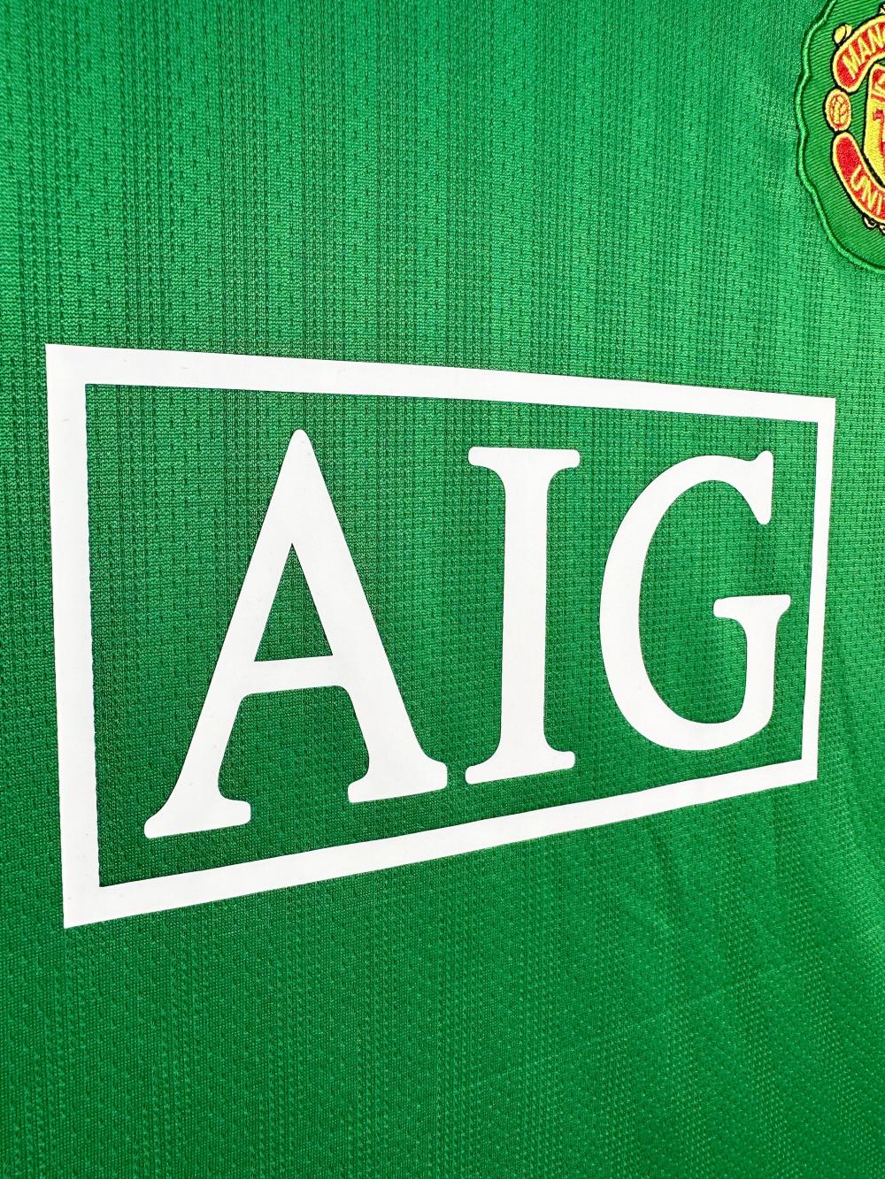 2007/2008 Retro Manchester United Goalkeeper Green Football Shirt 1:1 Thai Quality