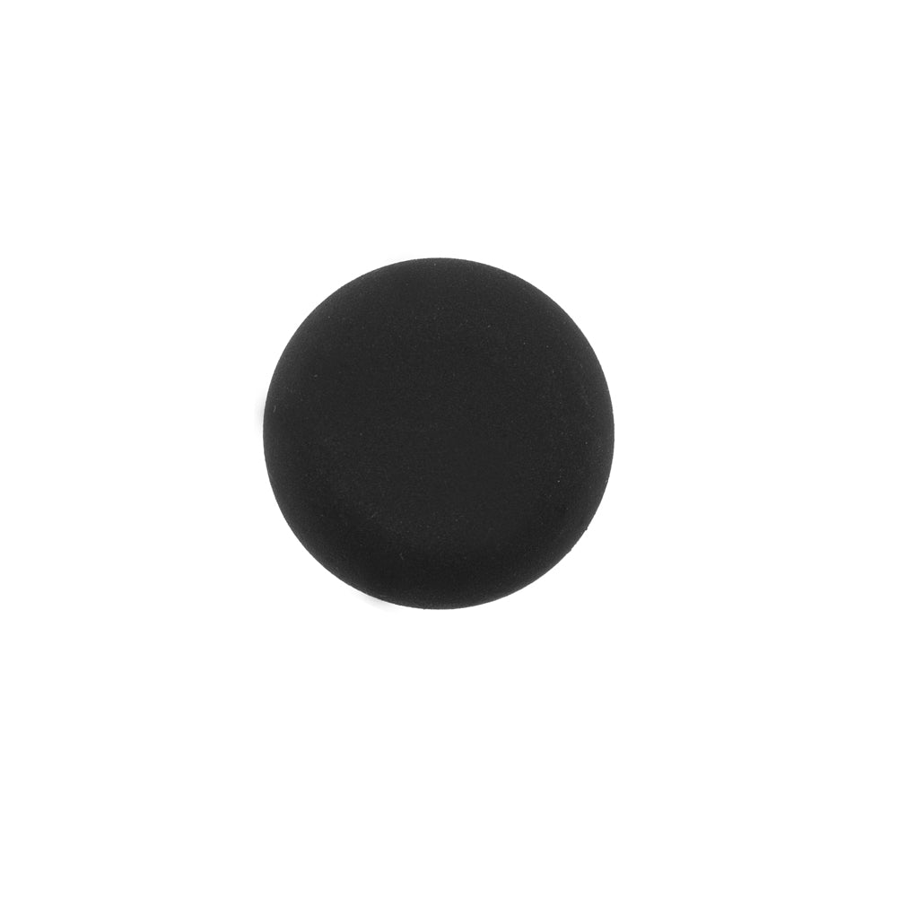 Italian Matte Black Domed Plastic Button - 24L/15mm - Joann Fabrics