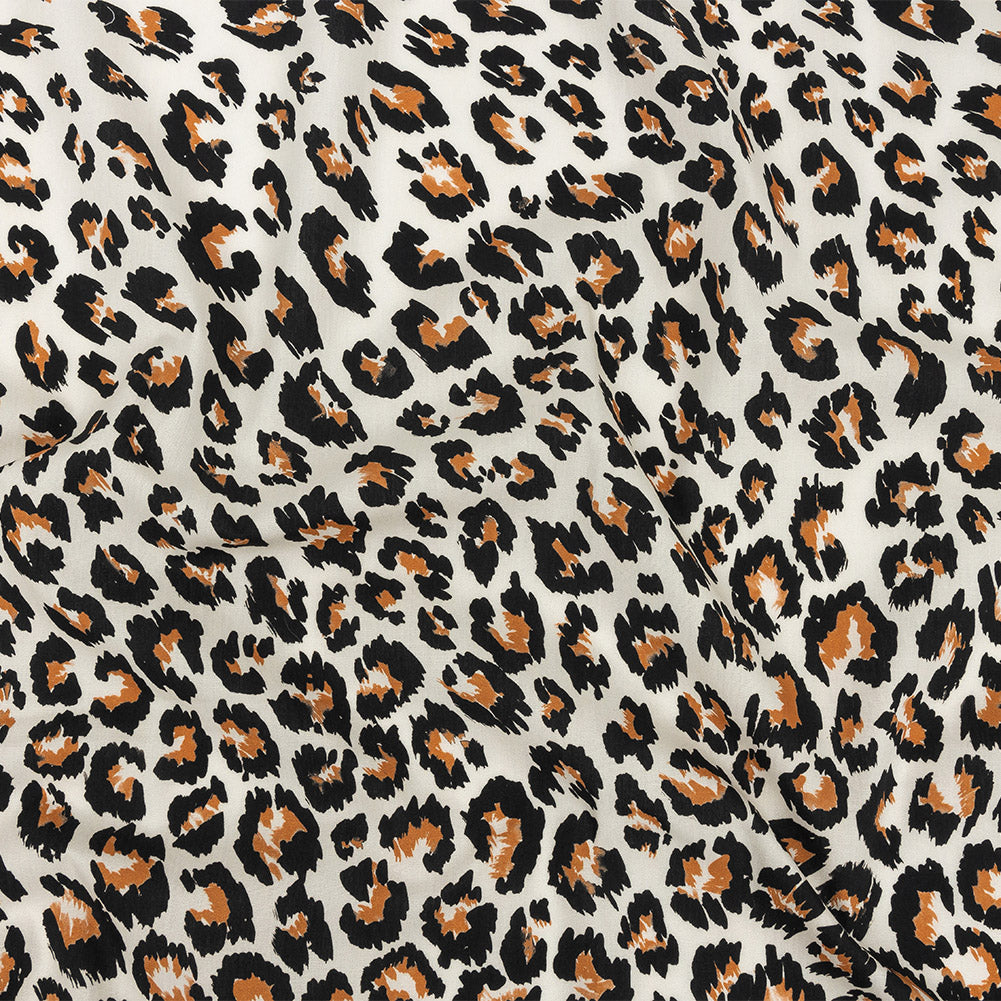 Mood Exclusive Ivory and Caramel Predator's Pride Cotton Poplin - Joann Fabrics