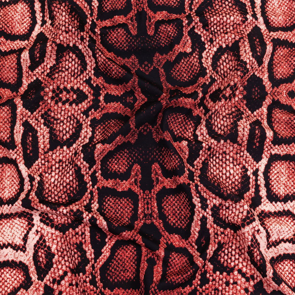 Compression Swimwear Tricot, UV Protective with Aloe Vera Microcapsules - Desert Rose Python Skin - Caye Collection - Joann Fabrics