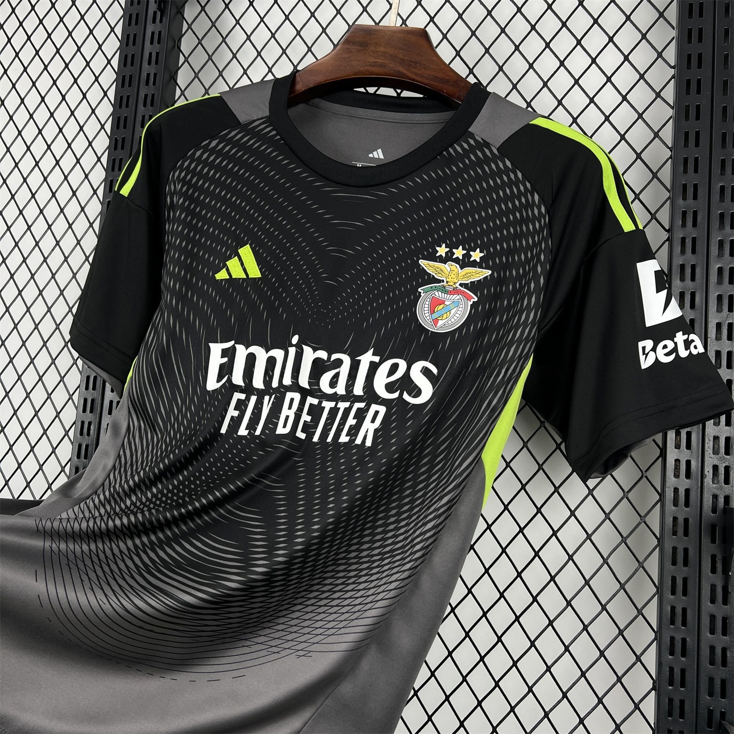 Benfica 25-26 Black Goalkeeper Jersey - Fans Version - UnitedFutballJersey