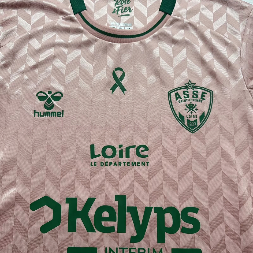 AS Saint-Etienne 25-26 Pink October Goalkeeper Jersey - Fans Version - UnitedFutballJersey