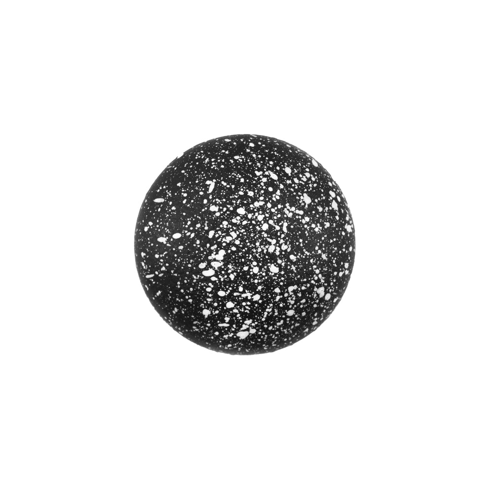 Italian Black and White Speckled Plastic Button - 32L/20mm - Joann Fabrics