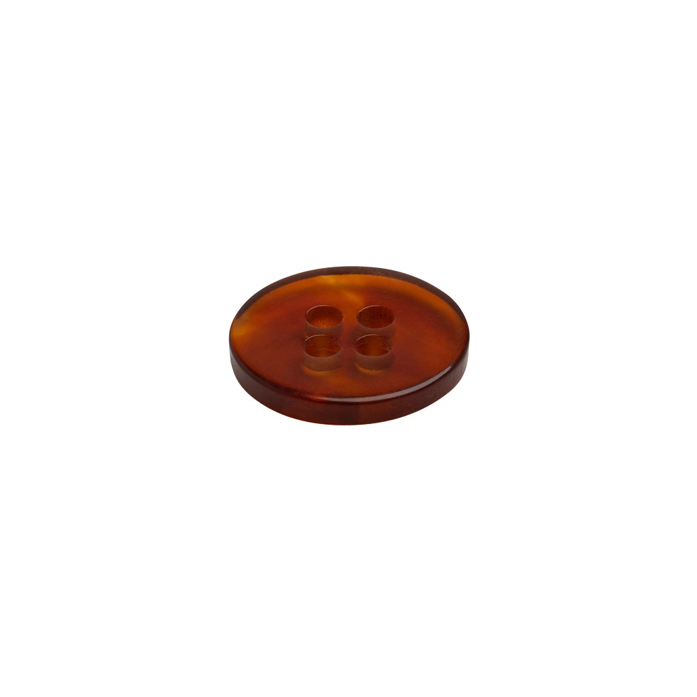 Plastic 4-Hole Button - 20L/12.5mm - Translucent Burnt Orange - Joann Fabrics