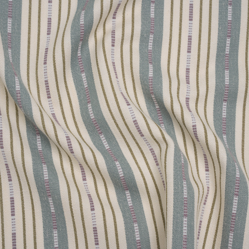 Recycled Polyester Twill Jacquard - Iris Stripes and Dashes - British Imported - Joann Fabrics